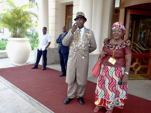 Door Man at the Polana Serena Hotel.